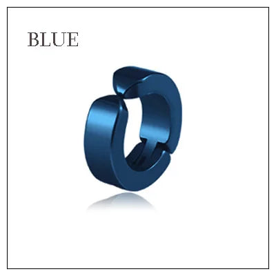 1 Pcs Women Men Ear Clip Non Piercing Earrings Fake Earrings Circle Round Earring Fashion Jewelry Street Pop Punk Rock Style